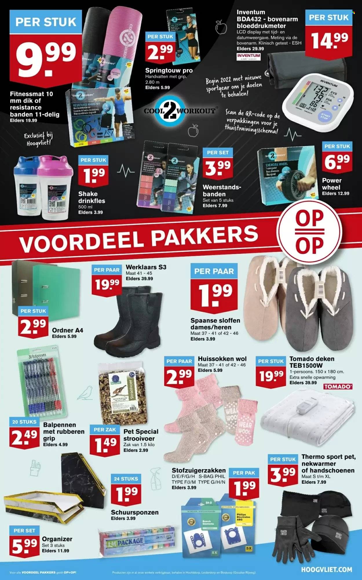 thumbnail - Hoogvliet-aanbieding - 5-1-2022 - 11-1-2022 -  producten in de aanbieding - stofzuigerzakken, handschoenen, deken. Pagina 15.