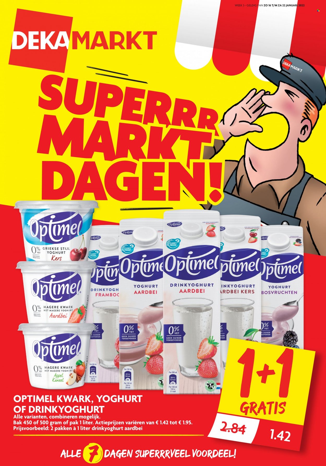 thumbnail - DekaMarkt-aanbieding - 16-1-2022 - 22-1-2022 -  producten in de aanbieding - yoghurt, kaneel. Pagina 1.
