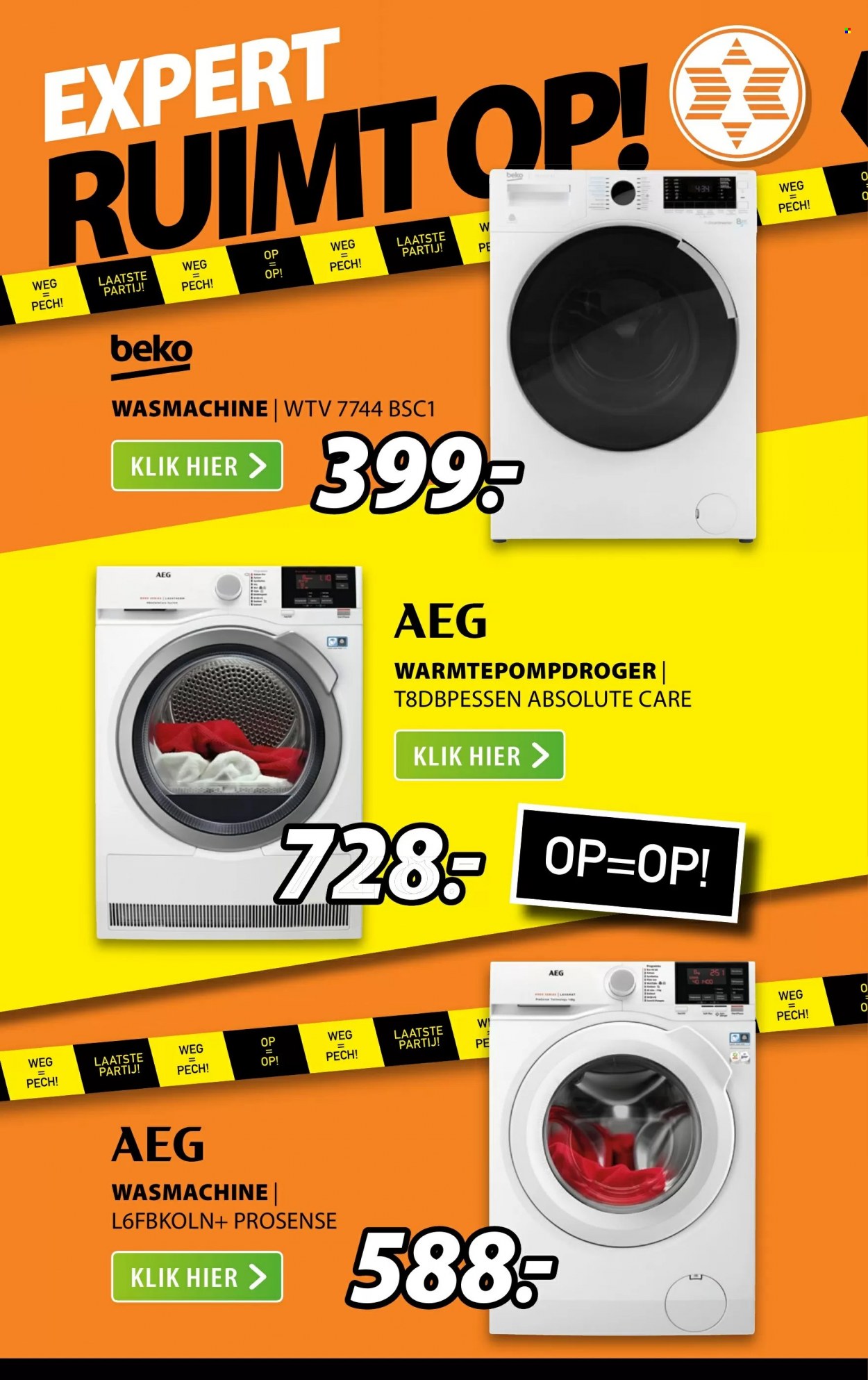 thumbnail - Expert-aanbieding - 17-1-2022 - 23-1-2022 -  producten in de aanbieding - AEG, Beko, wasmachine, warmtepompdroger. Pagina 2.