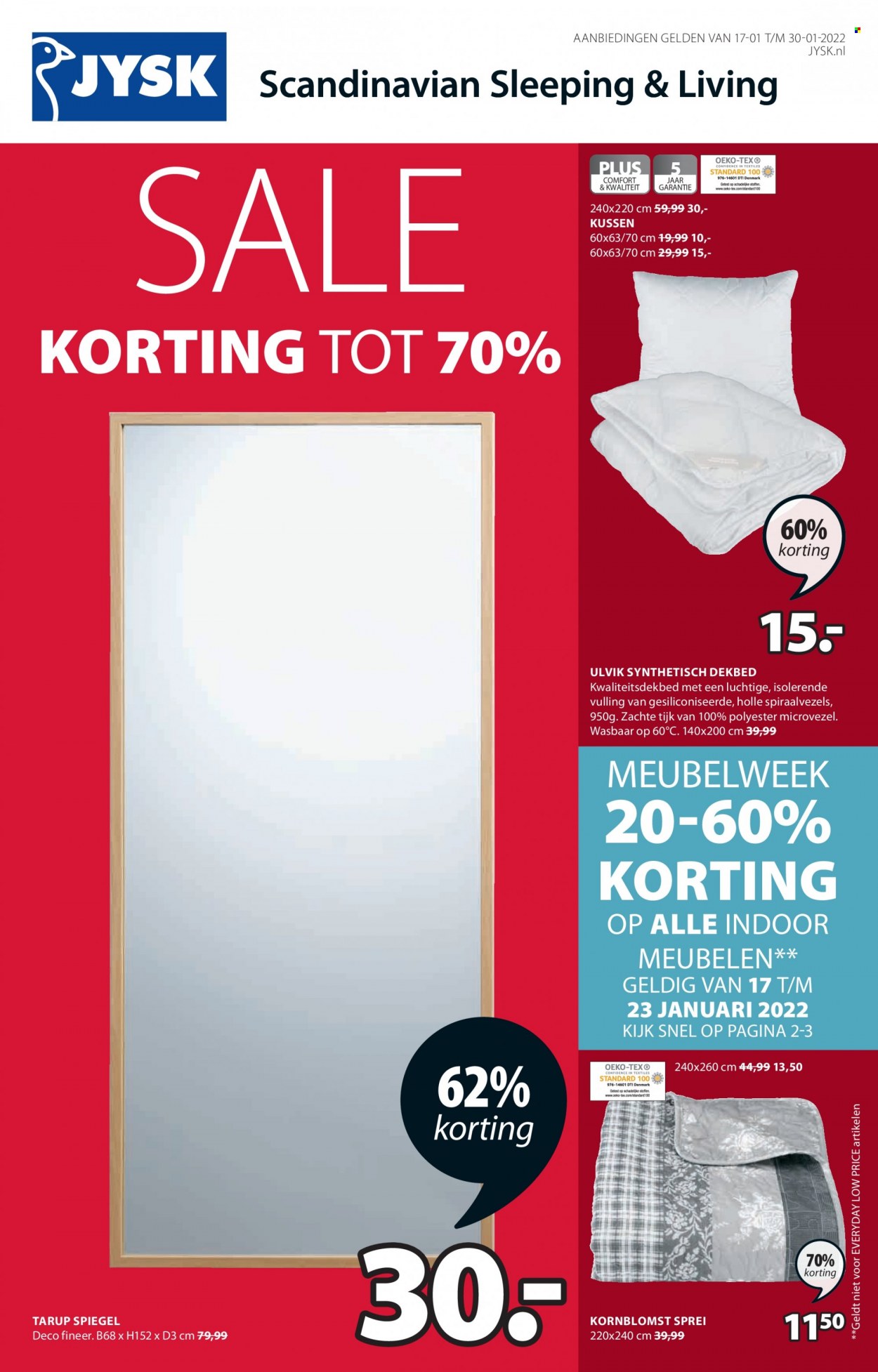 JYSK-aanbieding - 17-1-2022 - 30-1-2022. Pagina 1
