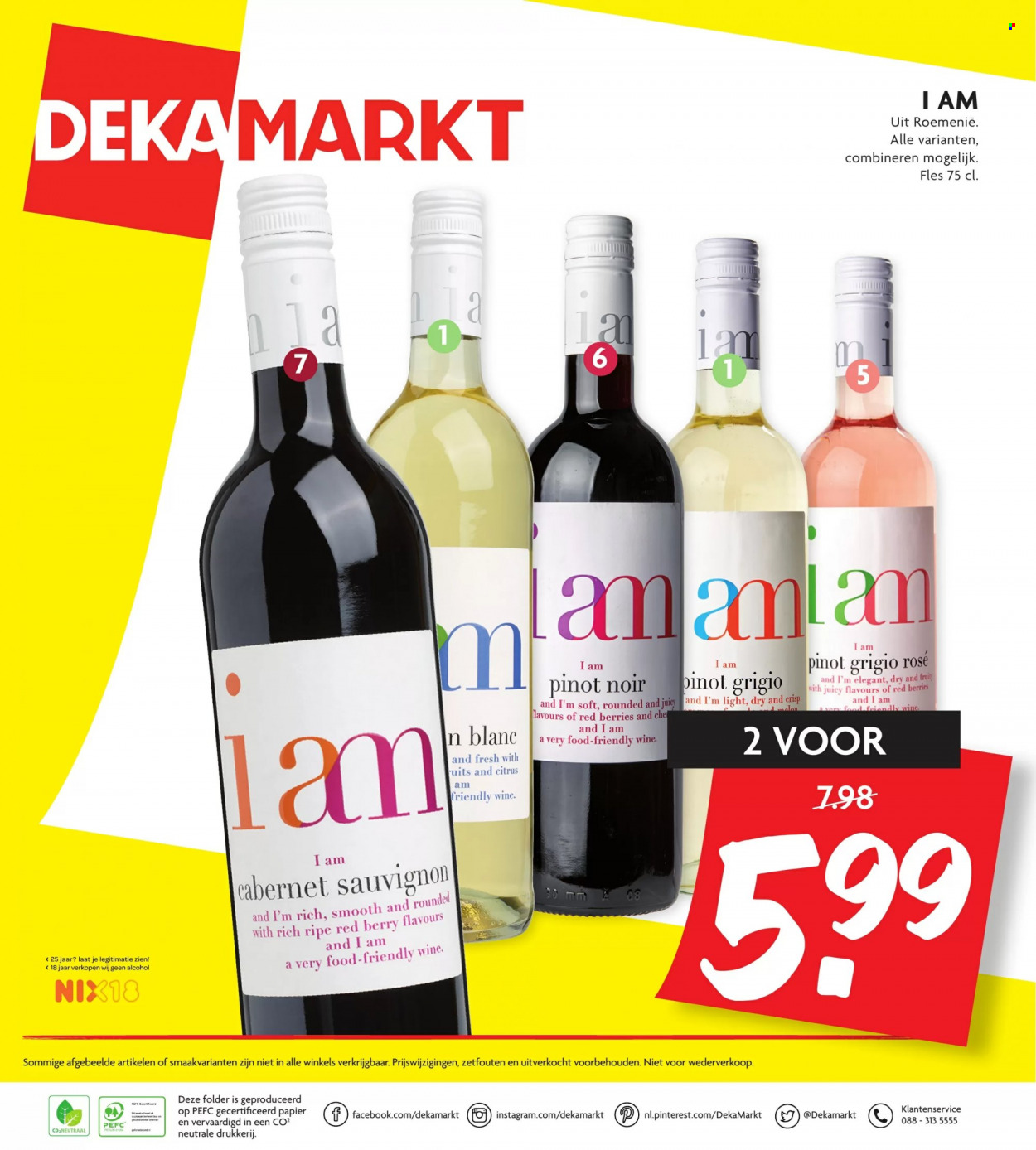 thumbnail - DekaMarkt-aanbieding - 23-1-2022 - 29-1-2022 -  producten in de aanbieding - Cabernet Sauvignon, Pinot Noir. Pagina 24.