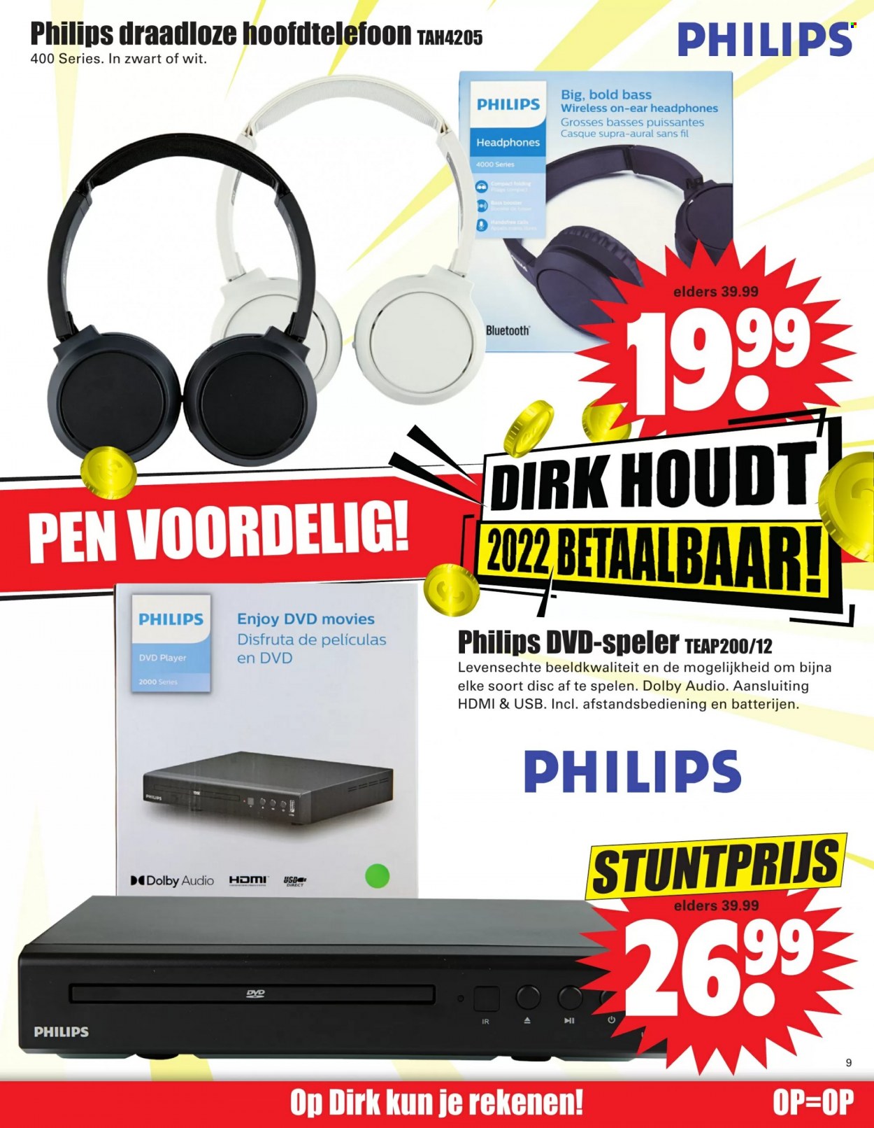 thumbnail - Dirk-aanbieding - 23-1-2022 - 29-1-2022 -  producten in de aanbieding - Philips. Pagina 9.