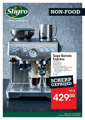 Sligro-aanbieding - 27.1.2022 - 14.2.2022.