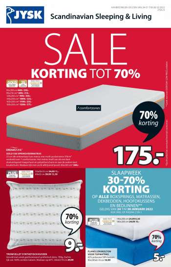 JYSK-aanbieding - 24.1.2022 - 6.2.2022.