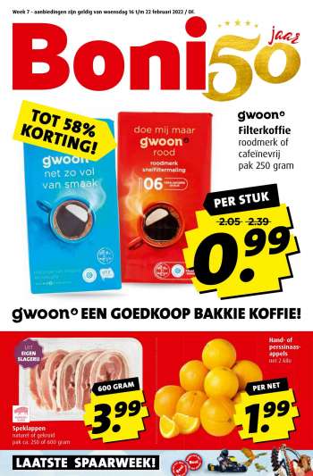 Boni-aanbieding - 16.2.2022 - 22.2.2022.
