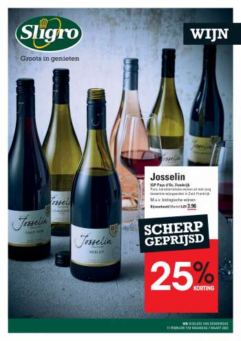 Sligro-aanbieding - 17.2.2022 - 7.3.2022.