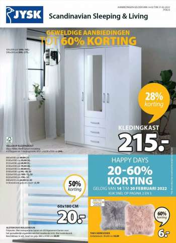 JYSK-aanbieding - 14.2.2022 - 27.2.2022.