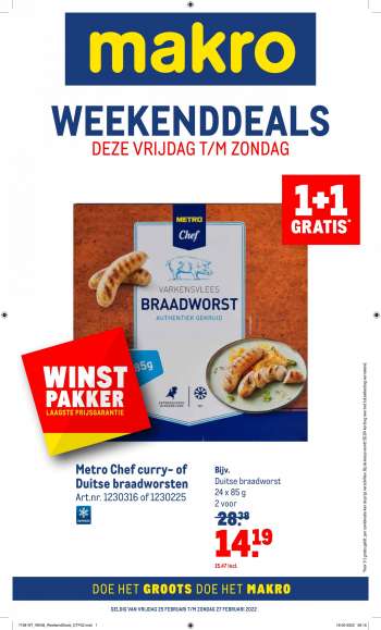 Makro-aanbieding - 25.2.2022 - 27.2.2022.