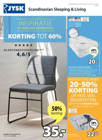 JYSK-aanbieding - 7.3.2022 - 20.3.2022.
