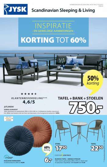JYSK-aanbieding - 14.3.2022 - 27.3.2022.
