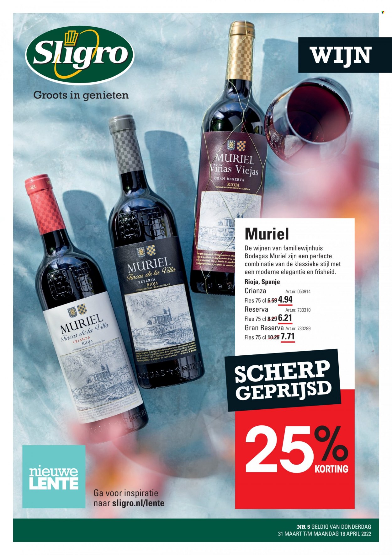 Sligro-aanbieding - 31-3-2022 - 18-4-2022. Pagina 1