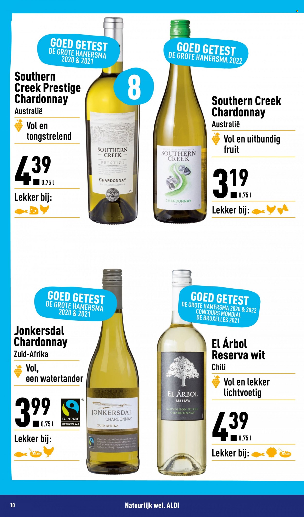 thumbnail - Aldi-aanbieding - 4-4-2022 - 31-7-2022 -  producten in de aanbieding - Chardonnay, Sauvignon Blanc. Pagina 10.
