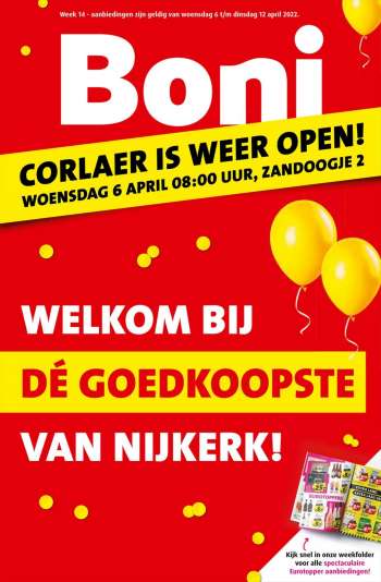 Boni-aanbieding - 6.4.2022 - 12.4.2022.