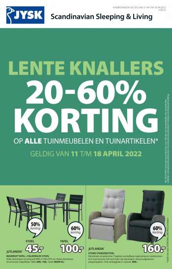 JYSK-aanbieding - 11.4.2022 - 18.4.2022.