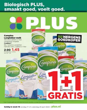Plus-aanbieding - 17.4.2022 - 23.4.2022.
