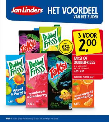 Jan Linders-aanbieding - 25.4.2022 - 1.5.2022.