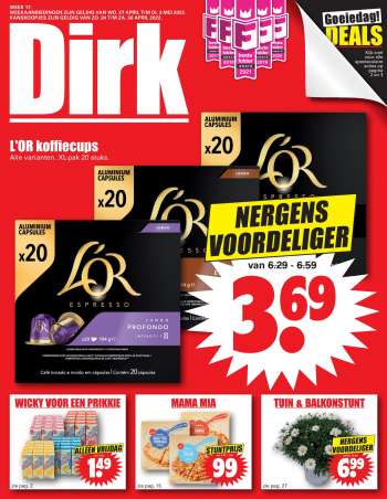 Dirk-aanbieding - 27.4.2022 - 3.5.2022.