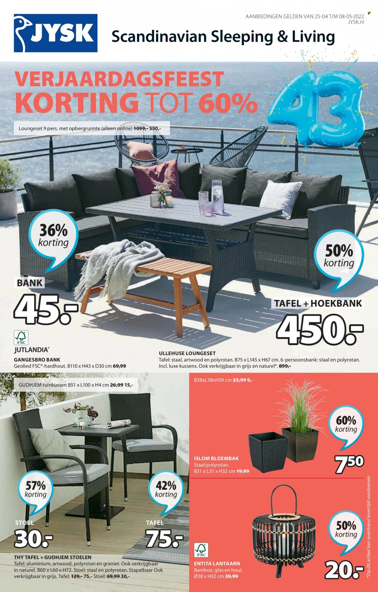 JYSK-aanbieding - 25-4-2022 - 8-5-2022. Pagina 1