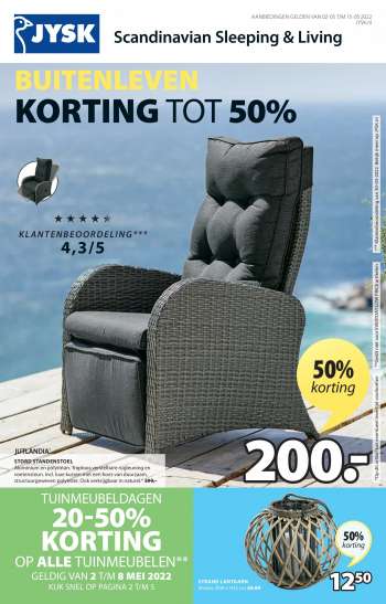 JYSK-aanbieding - 2.5.2022 - 15.5.2022.