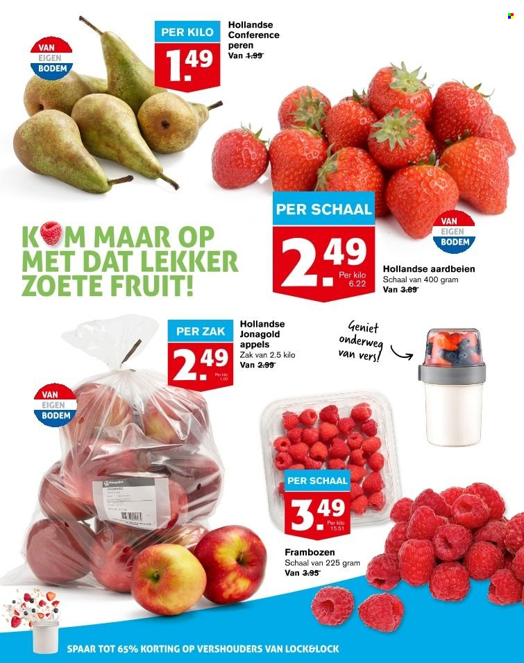 thumbnail - Hoogvliet-aanbieding - 18-5-2022 - 24-5-2022 -  producten in de aanbieding - aardbeien, appels, frambozen, kom. Pagina 5.