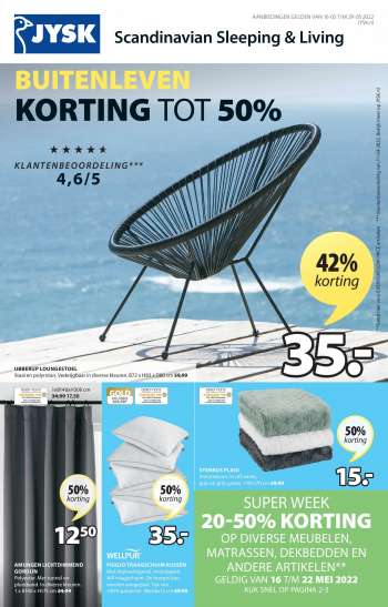 JYSK-aanbieding - 16.5.2022 - 29.5.2022.