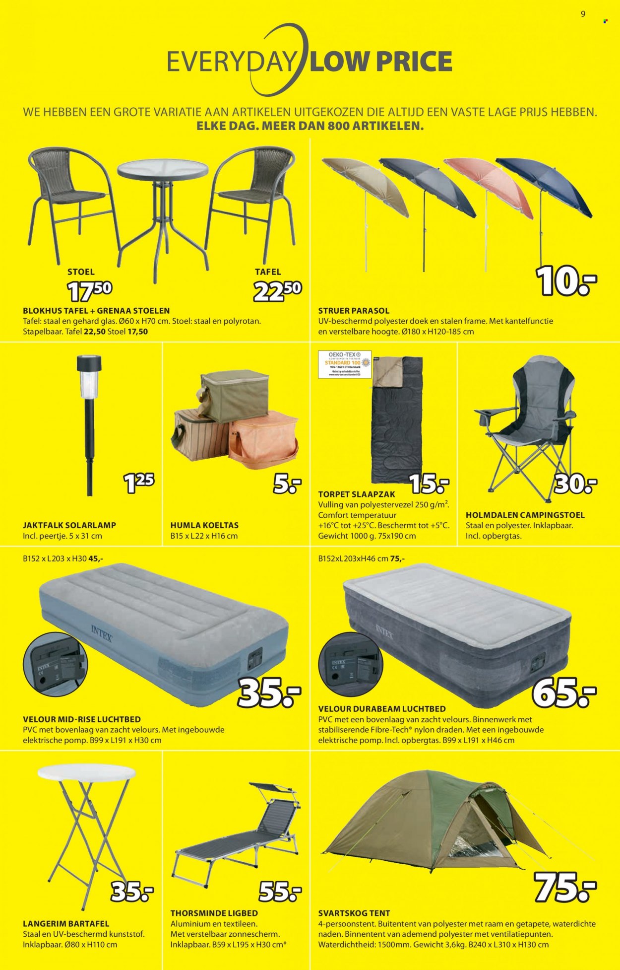 thumbnail - JYSK-aanbieding - 16-5-2022 - 29-5-2022 -  producten in de aanbieding - stoel, parasol. Pagina 9.