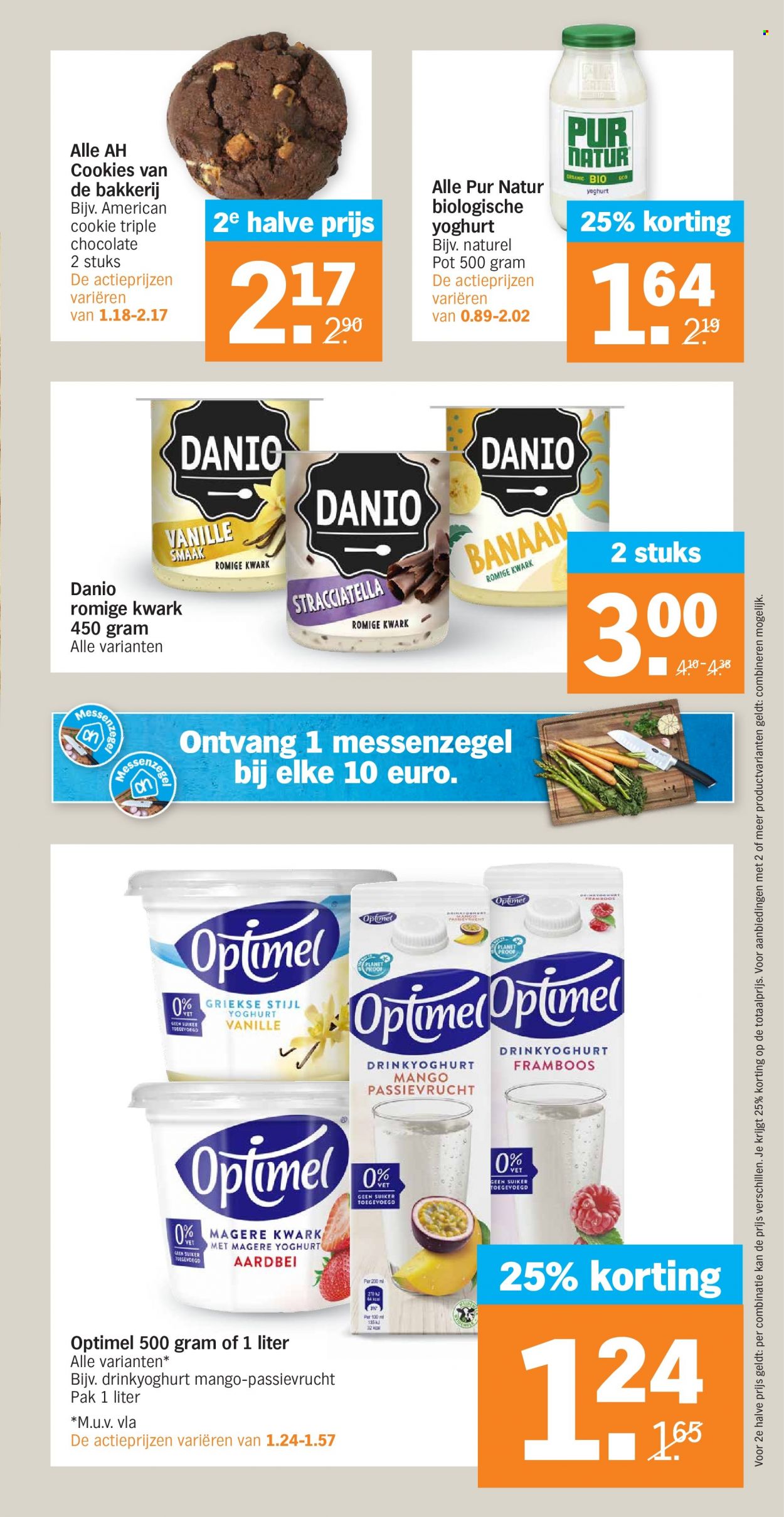 thumbnail - Albert Heijn-aanbieding - 23-5-2022 - 29-5-2022 -  producten in de aanbieding - banaan, mango, passievrucht, yoghurt, cookies. Pagina 17.