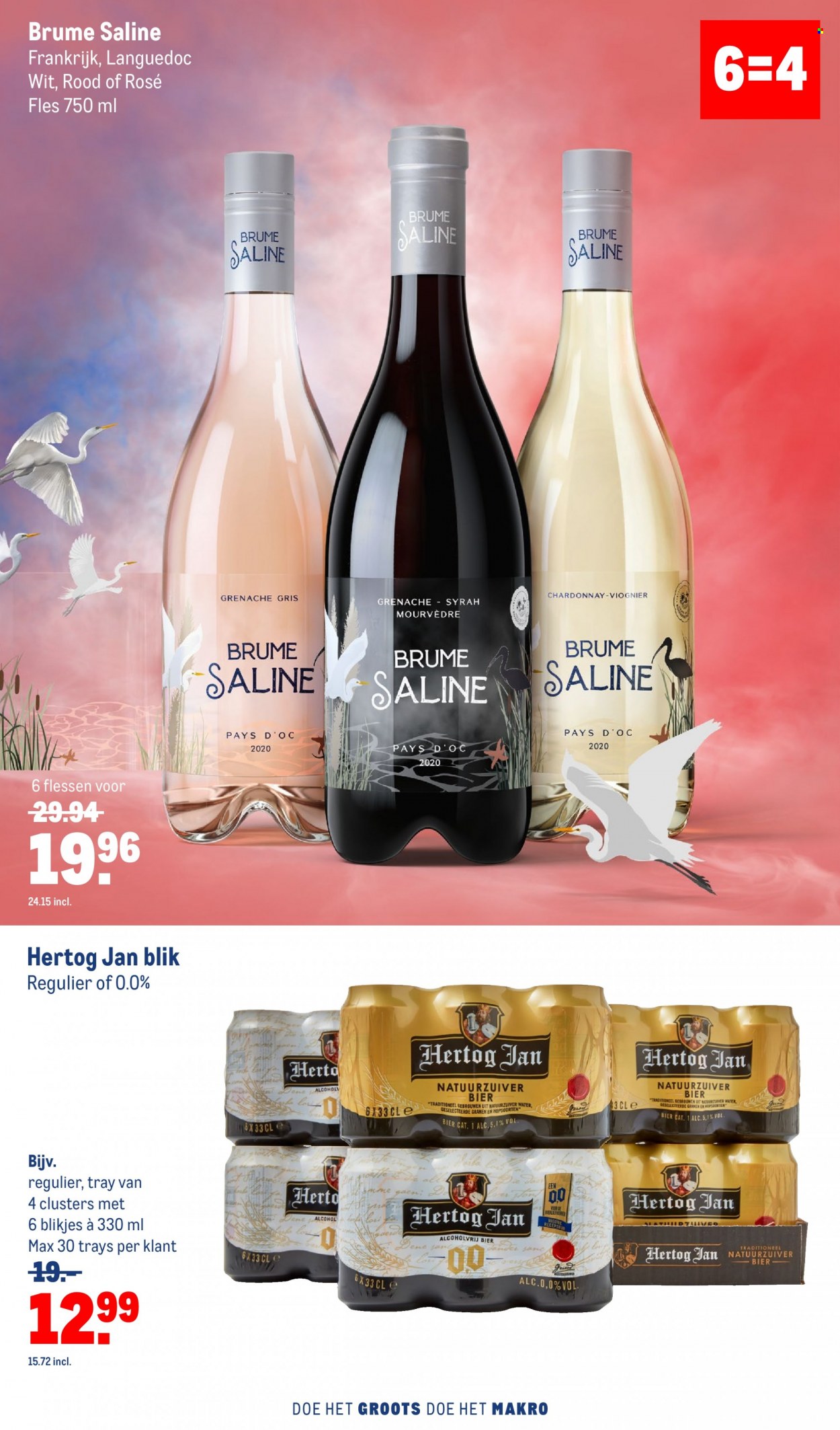 thumbnail - Makro-aanbieding - 26-5-2022 - 29-5-2022 -  producten in de aanbieding - Hertog Jan, bier, Chardonnay. Pagina 4.