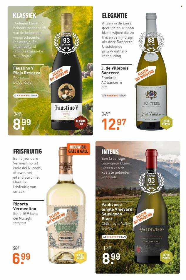 thumbnail - Gall & Gall-aanbieding - 23-5-2022 - 29-5-2022 -  producten in de aanbieding - Rioja, Sauvignon Blanc. Pagina 11.