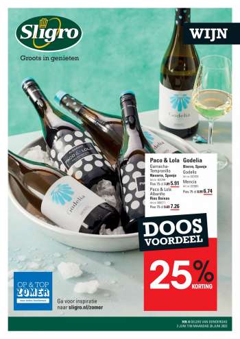 Sligro-aanbieding - 2.6.2022 - 20.6.2022.