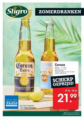 Sligro-aanbieding - 2.6.2022 - 20.6.2022.