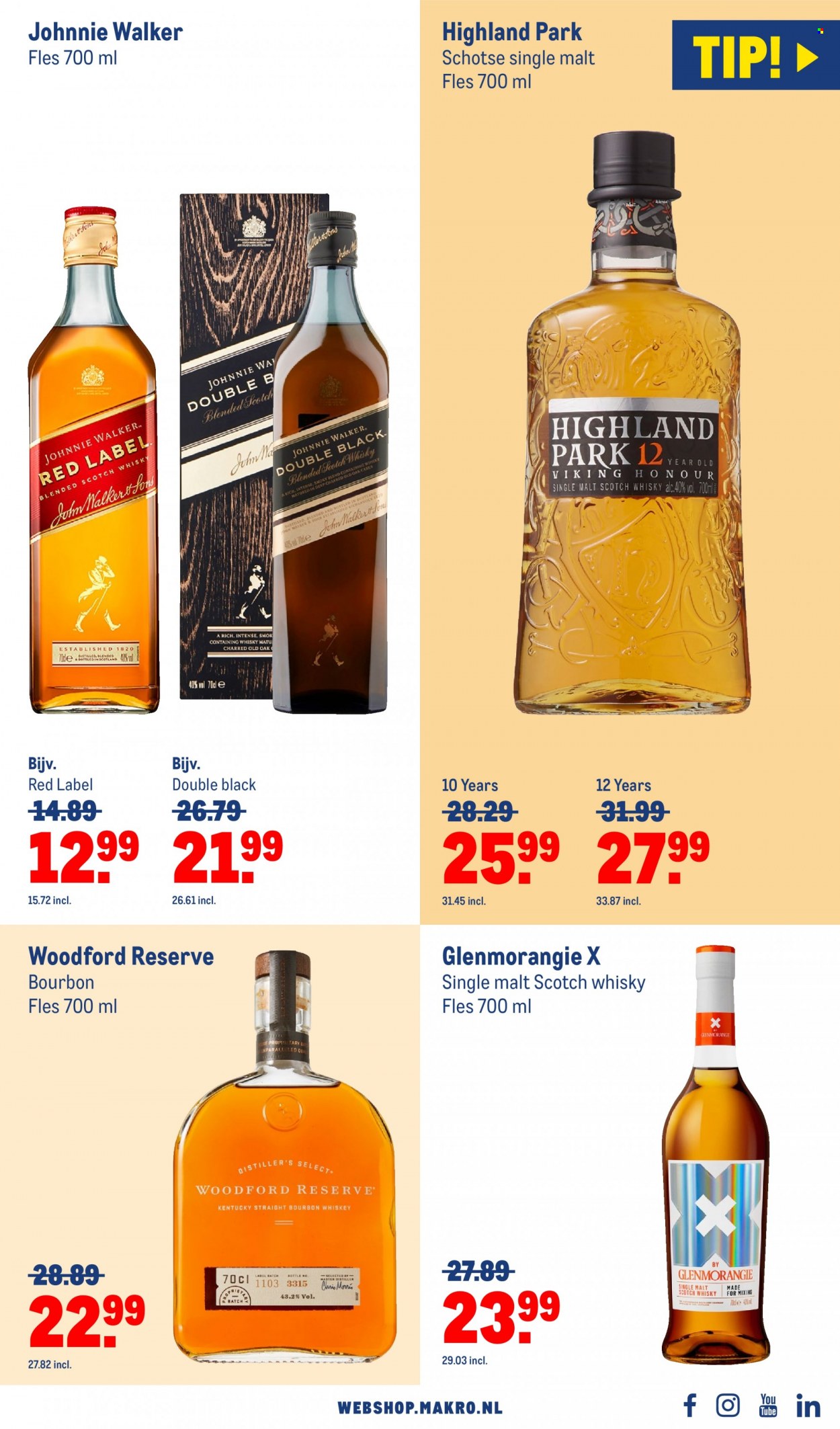 thumbnail - Makro-aanbieding - 8-6-2022 - 5-7-2022 -  producten in de aanbieding - blended scotch whisky, Bourbon, scotch whisky, Single Malt, whiskey, whisky. Pagina 47.