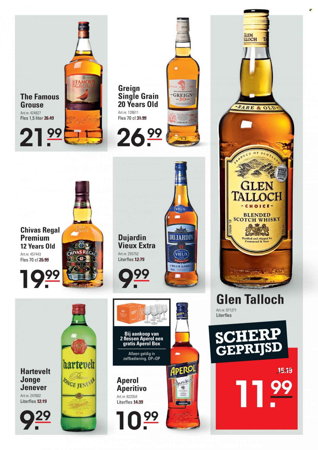 thumbnail - Sligro-aanbieding - 23-6-2022 - 11-7-2022 -  producten in de aanbieding - Aperol, blended scotch whisky, scotch whisky, whisky, Jenever. Pagina 11.