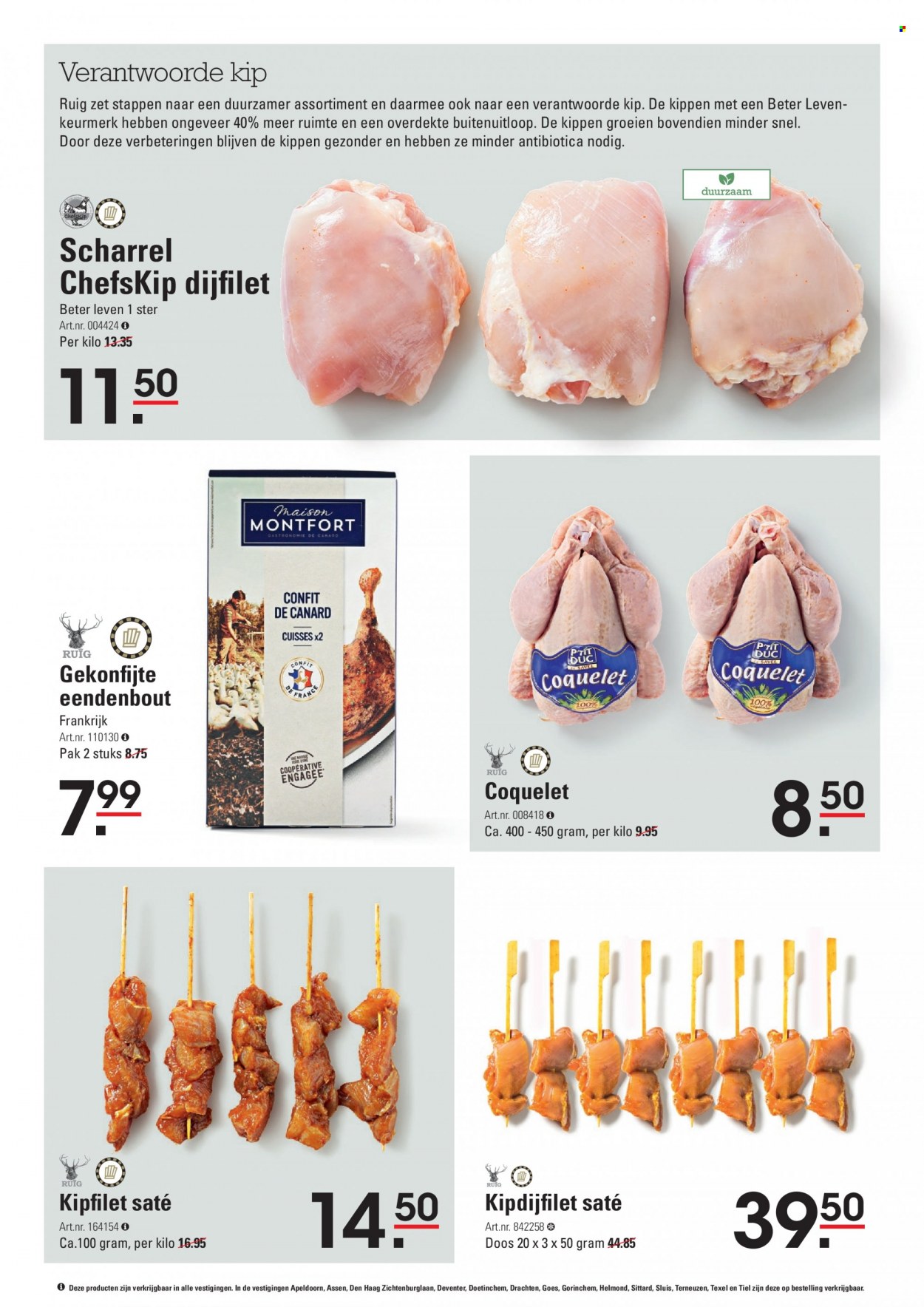 thumbnail - Sligro-aanbieding - 23-6-2022 - 11-7-2022 -  producten in de aanbieding - eendenbout, kipfilet, Frankrijk. Pagina 7.