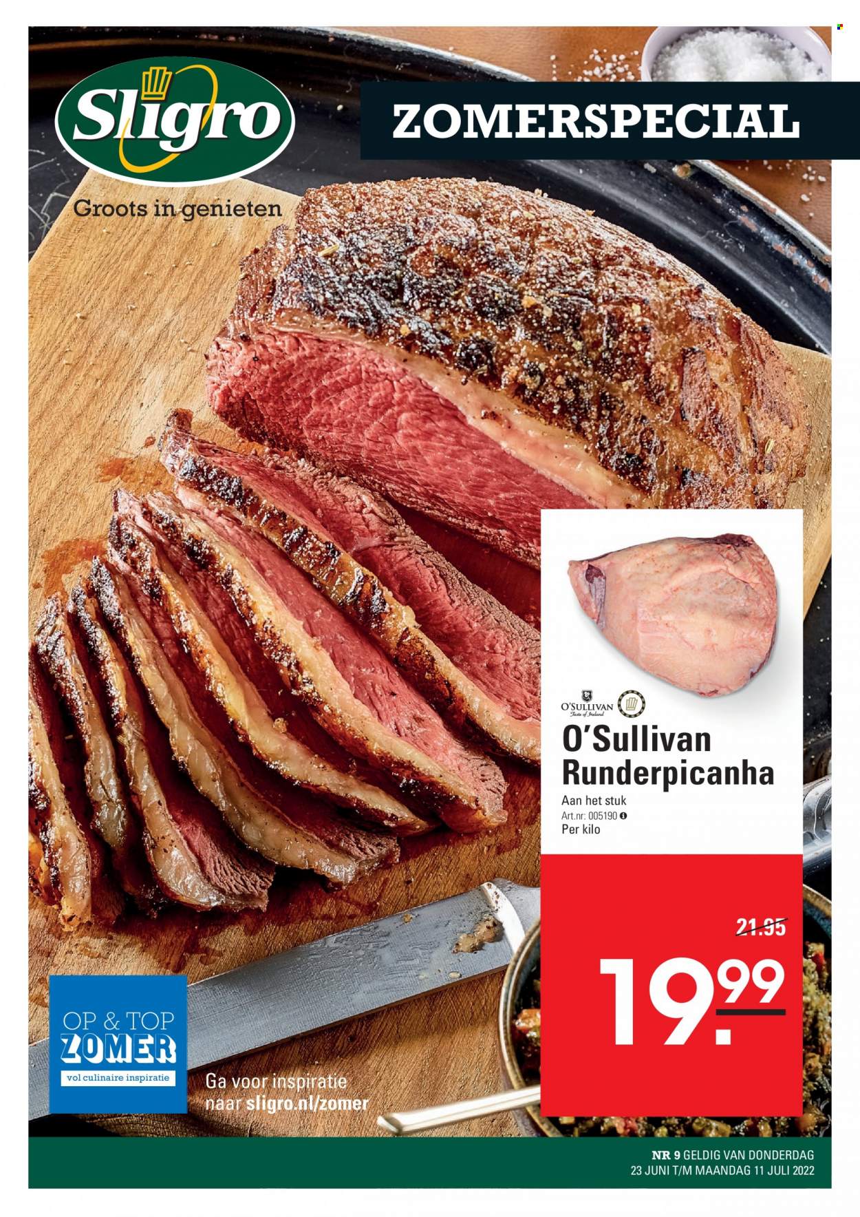 Sligro-aanbieding - 23-6-2022 - 11-7-2022. Pagina 1