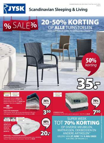 JYSK-aanbieding - 27.6.2022 - 10.7.2022.