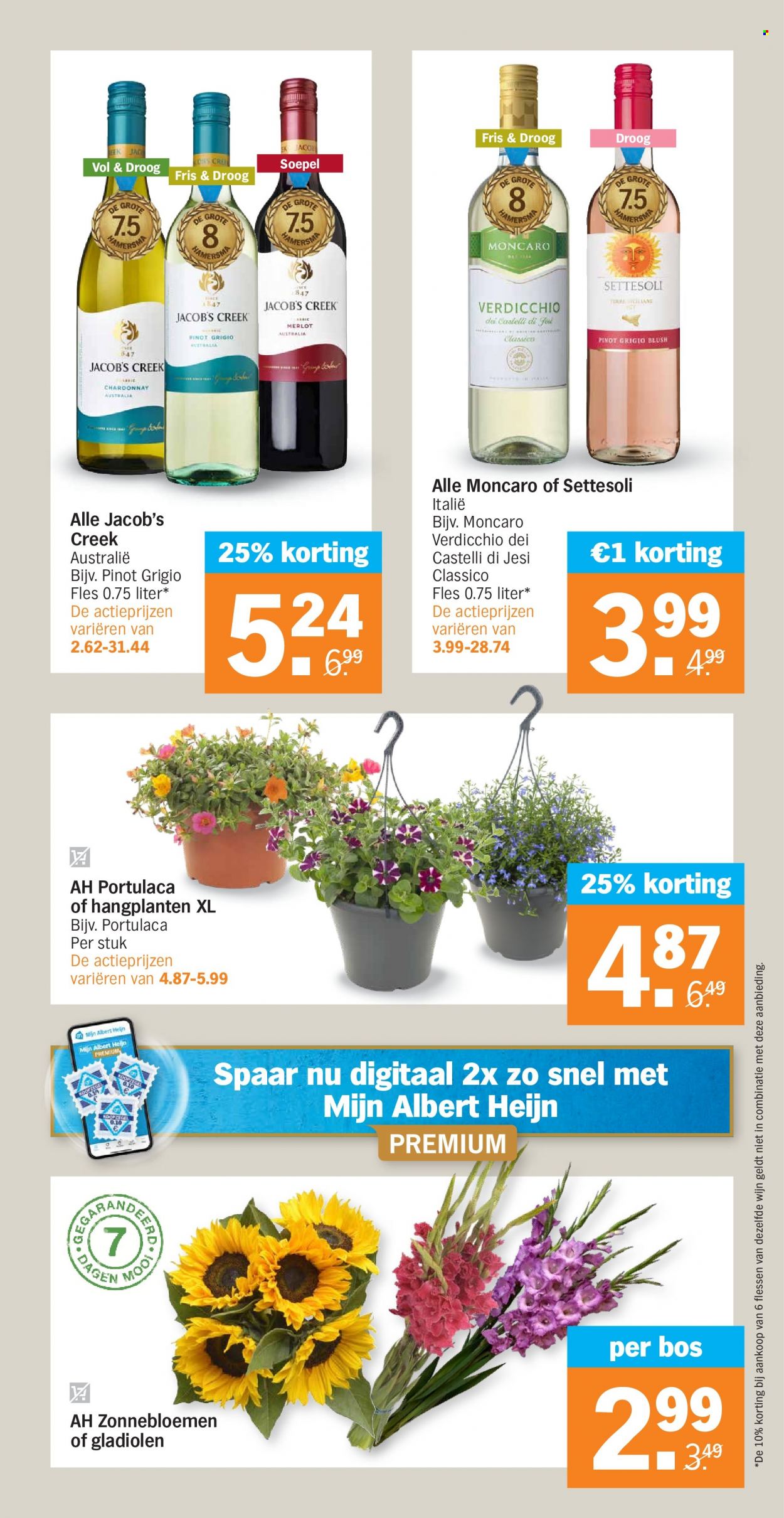 thumbnail - Albert Heijn-aanbieding - 4-7-2022 - 10-7-2022 -  producten in de aanbieding - Chardonnay, Merlot, wijn. Pagina 29.