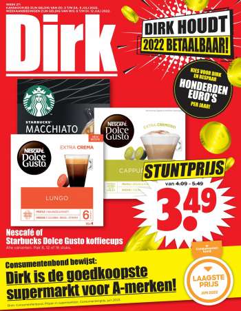 Dirk-aanbieding - 6.7.2022 - 12.7.2022.