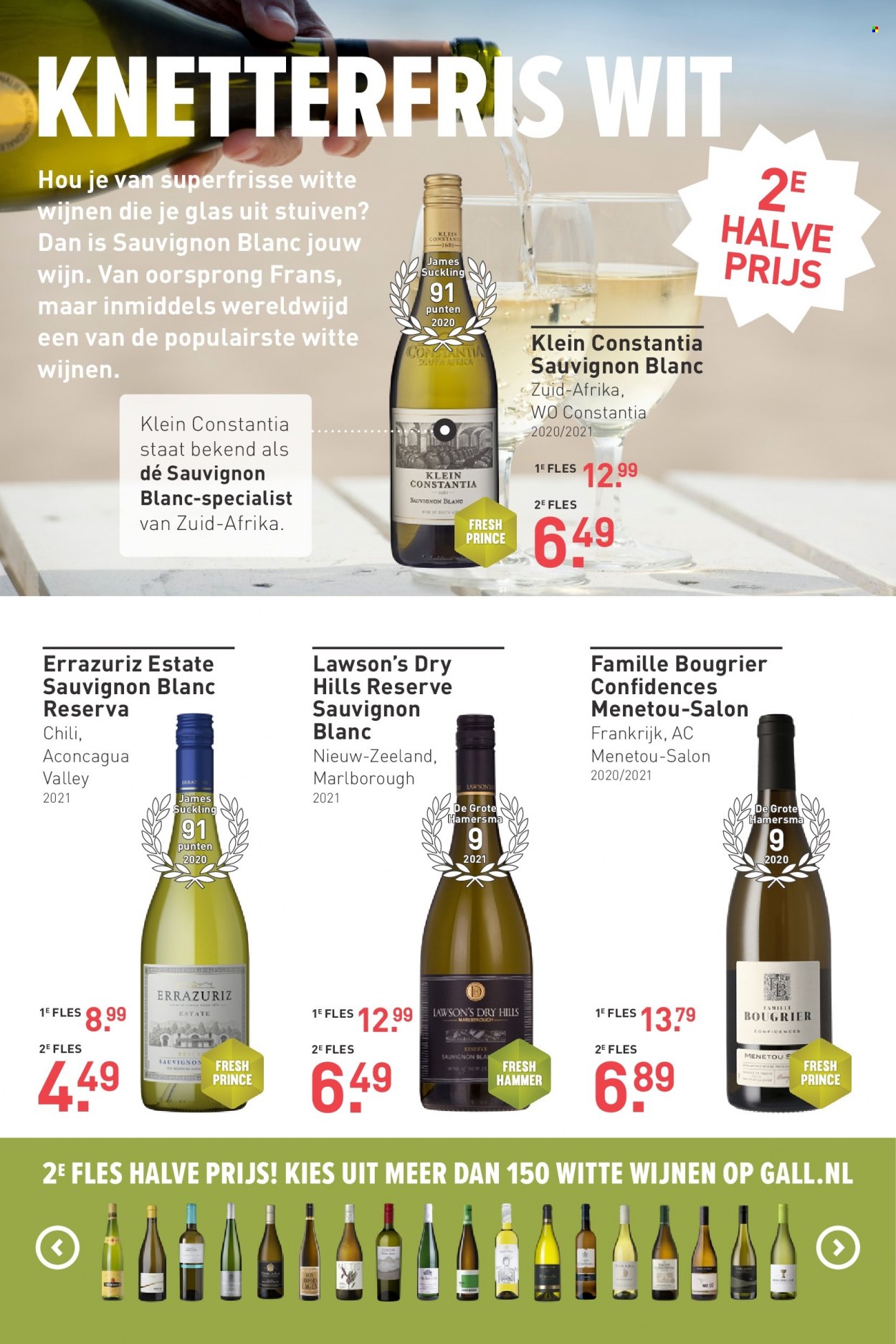 thumbnail - Gall & Gall-aanbieding - 4-7-2022 - 17-7-2022 -  producten in de aanbieding - Sauvignon Blanc, wijn, Frankrijk. Pagina 9.