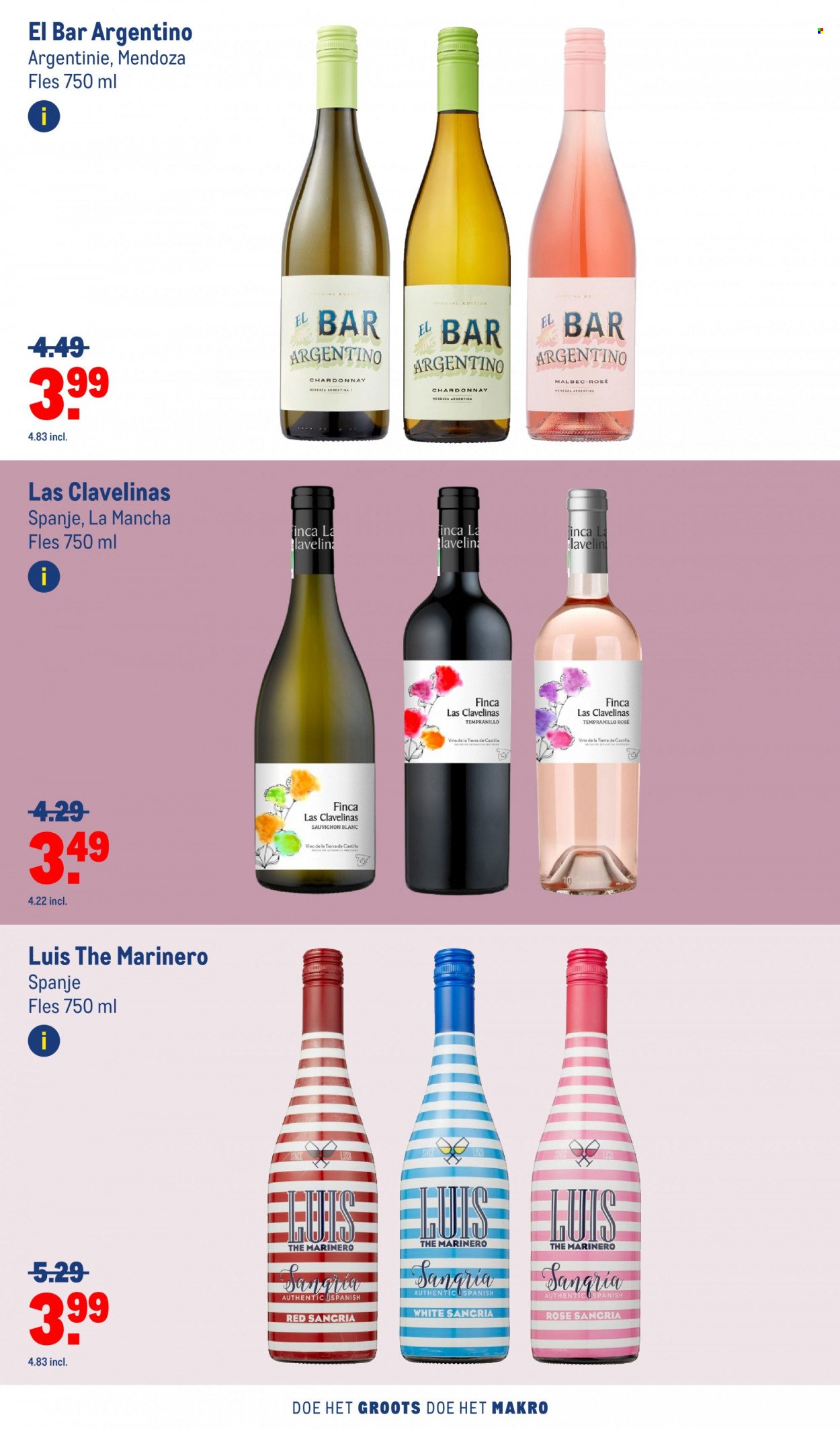 thumbnail - Makro-aanbieding - 6-7-2022 - 2-8-2022 -  producten in de aanbieding - Chardonnay, Sauvignon Blanc. Pagina 38.