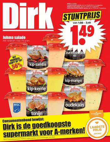 Dirk-aanbieding - 3.8.2022 - 9.8.2022.