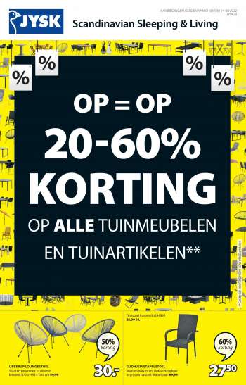 JYSK-aanbieding - 1.8.2022 - 14.8.2022.