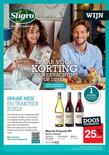 Sligro-aanbieding - 4.8.2022 - 22.8.2022.