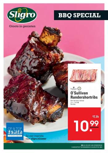 Sligro-aanbieding - 4.8.2022 - 22.8.2022.