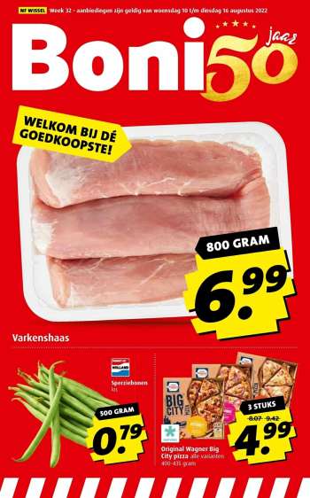 Boni-aanbieding - 10.8.2022 - 16.8.2022.