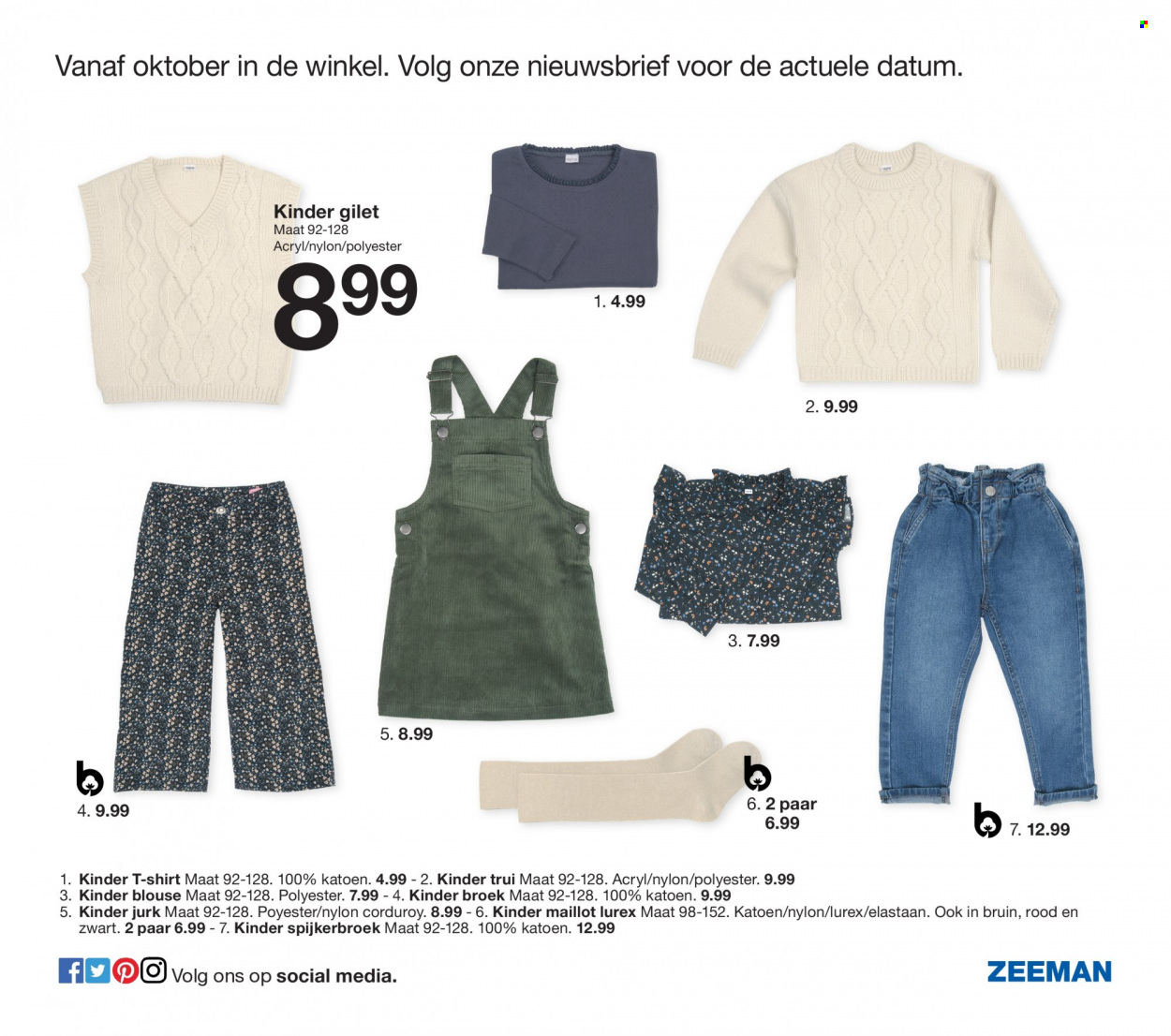 thumbnail - Zeeman-aanbieding - 1-7-2022 - 31-12-2022 -  producten in de aanbieding - gilet, broek, jurk, blouse, trui. Pagina 37.