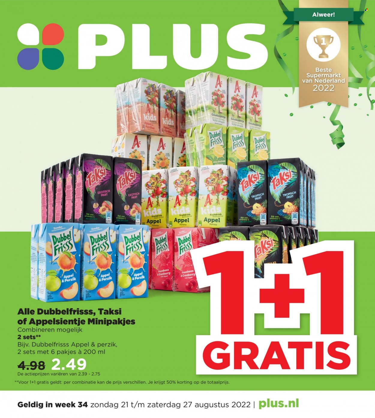 Plus-aanbieding - 21-8-2022 - 27-8-2022. Pagina 1