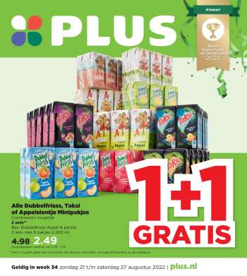 Plus-aanbieding - 21.8.2022 - 27.8.2022.