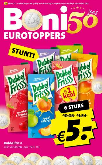 Boni-aanbieding - 31.8.2022 - 6.9.2022.