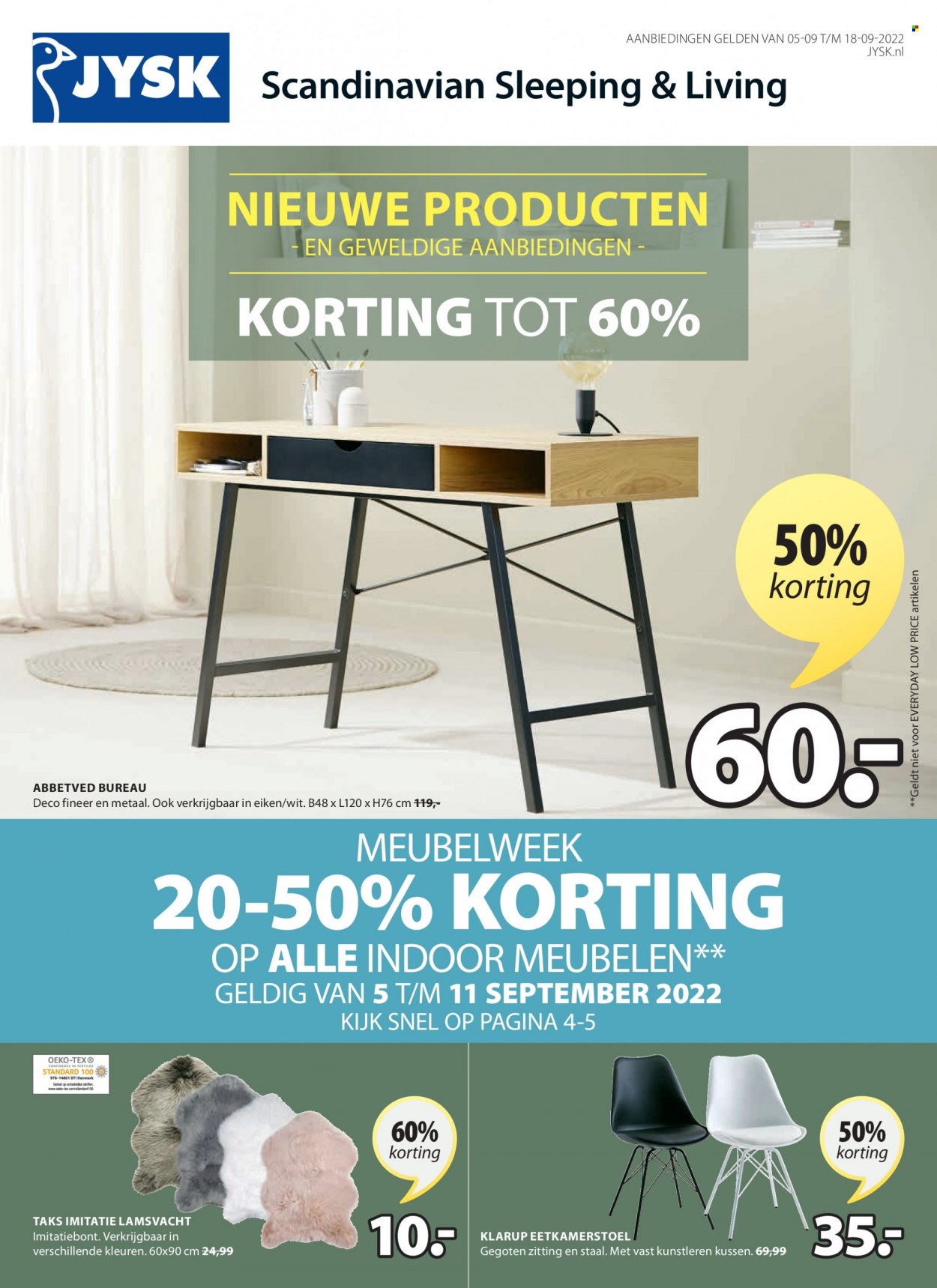 JYSK-aanbieding - 5-9-2022 - 18-9-2022. Pagina 1